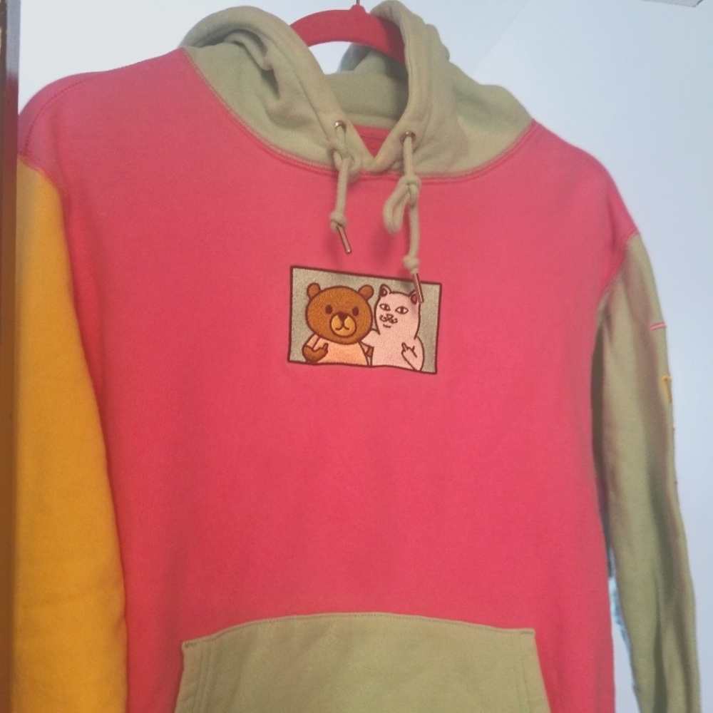 RipN Dip x Teddy Fresh  2.0 Colorblock Hoddie ( multicolor)